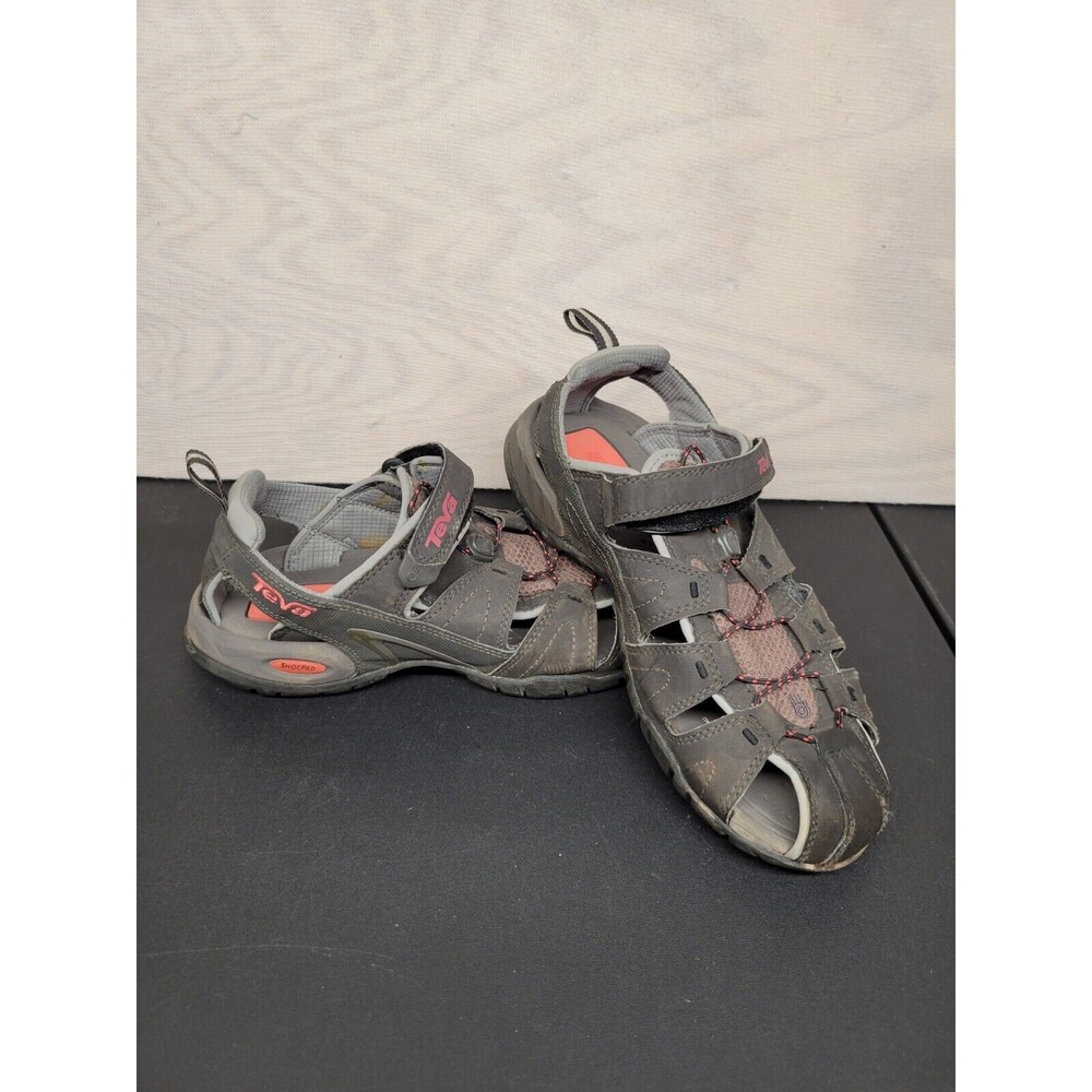 TEVA Women's SZ 9 Bungee Cord Fisherman Sandals Shoc Pad Water Shoes